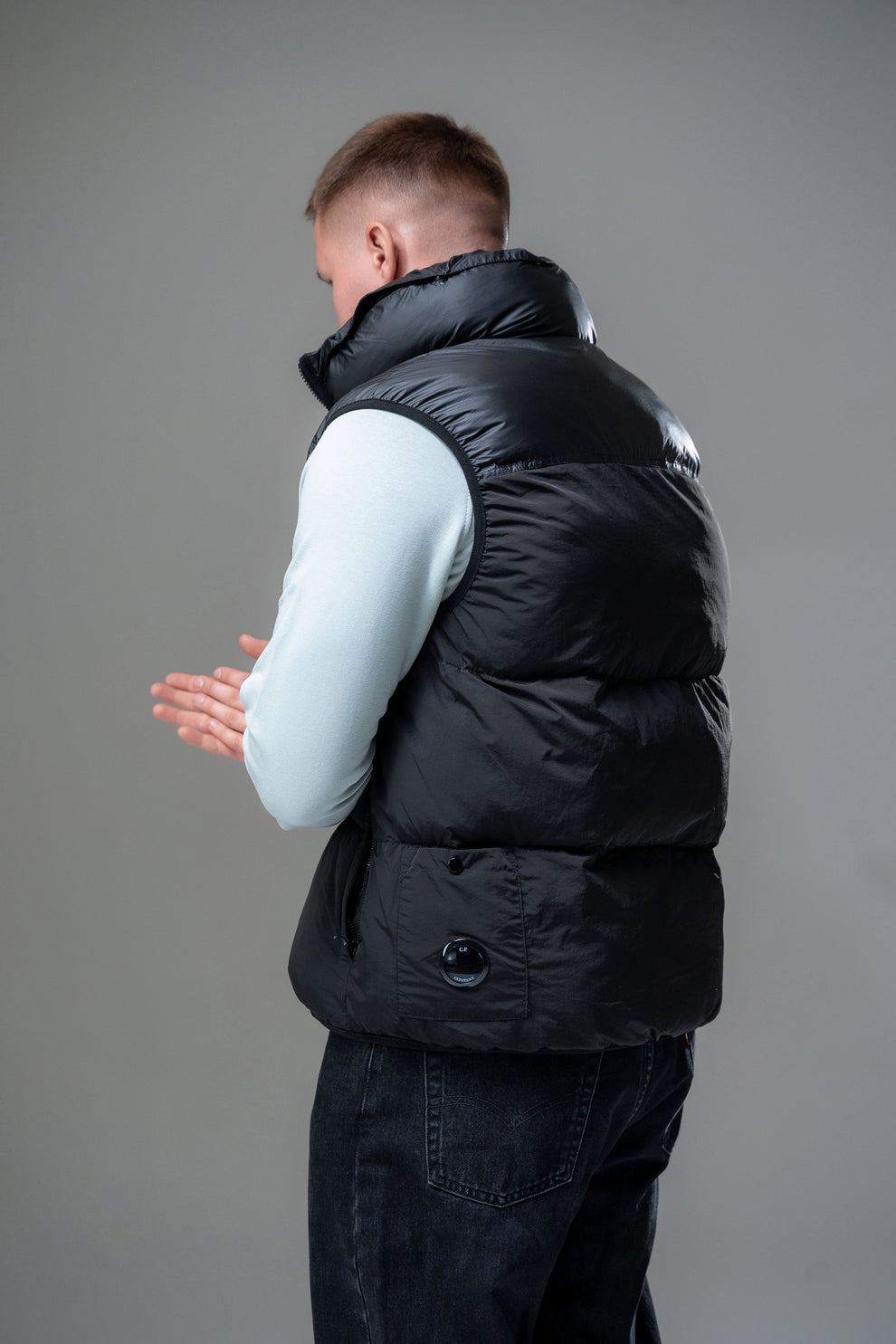 Жилетка C.P. Company Eco Chrome-R Mixed Down Black