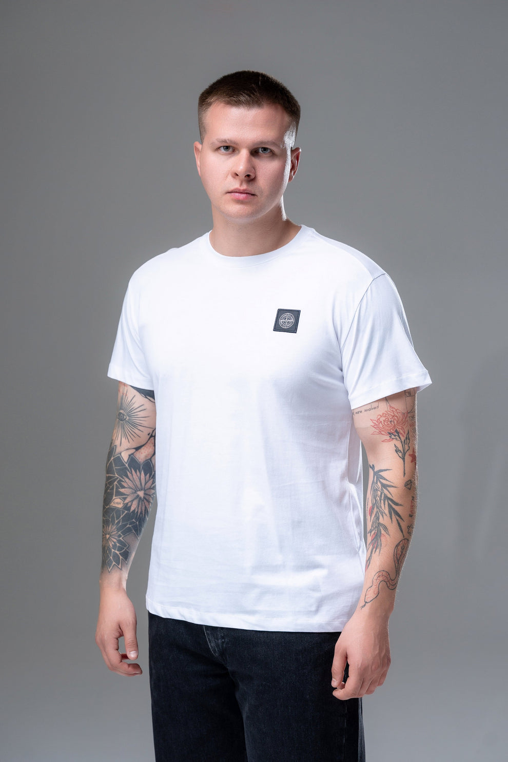 Футболка Stone Island Box Logo White