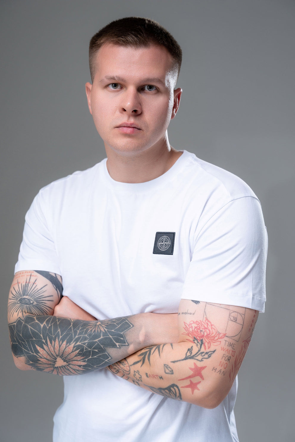 Футболка Stone Island Box Logo White