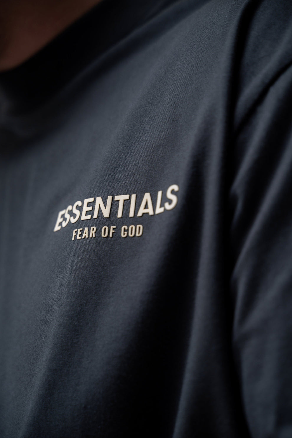 Футболка Essentials Boxy Logo Grey