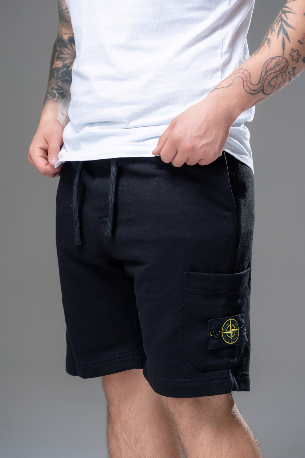 Шорти Stone Island Cotton Black