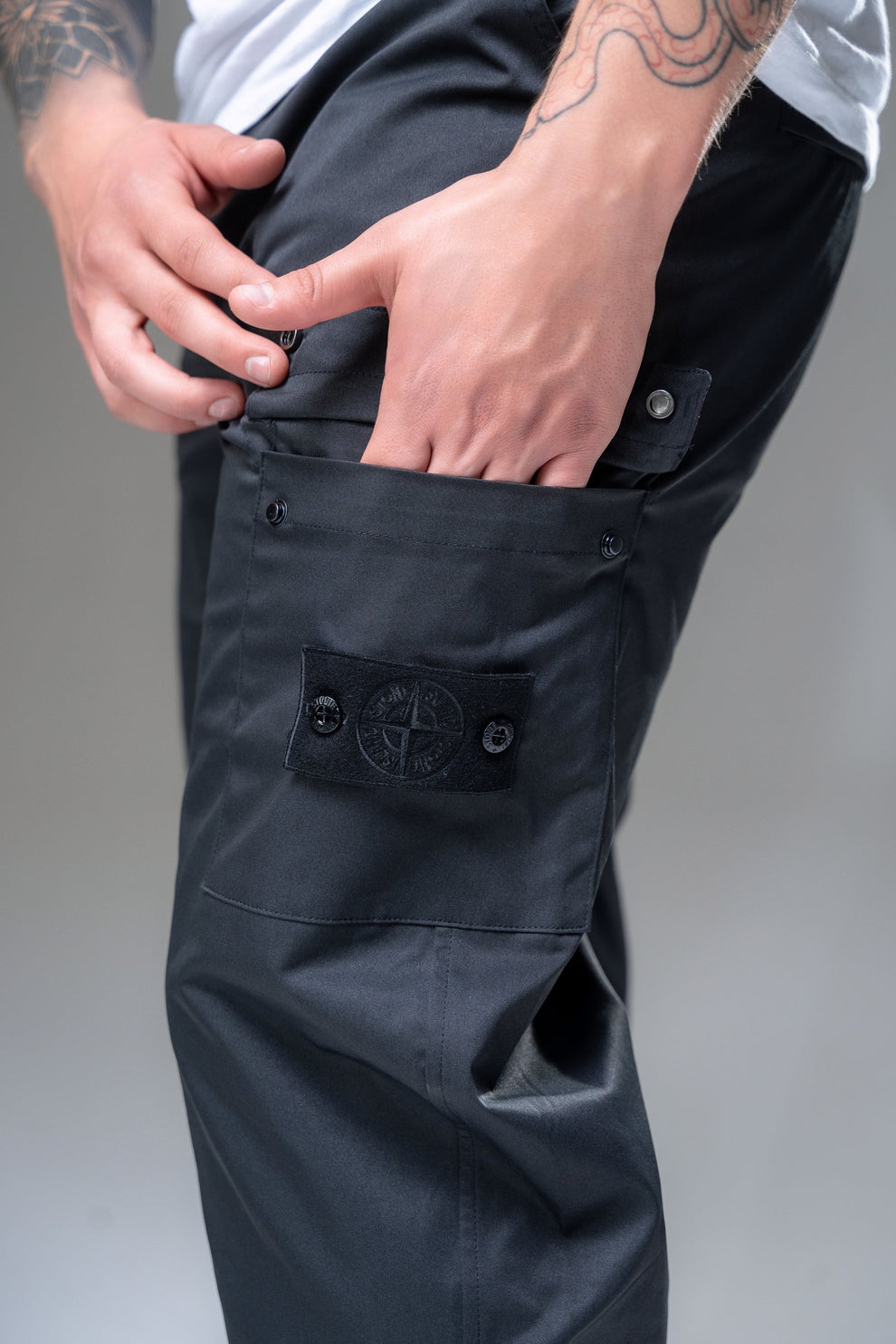 Штани Stone Island Cargo Nylon Black