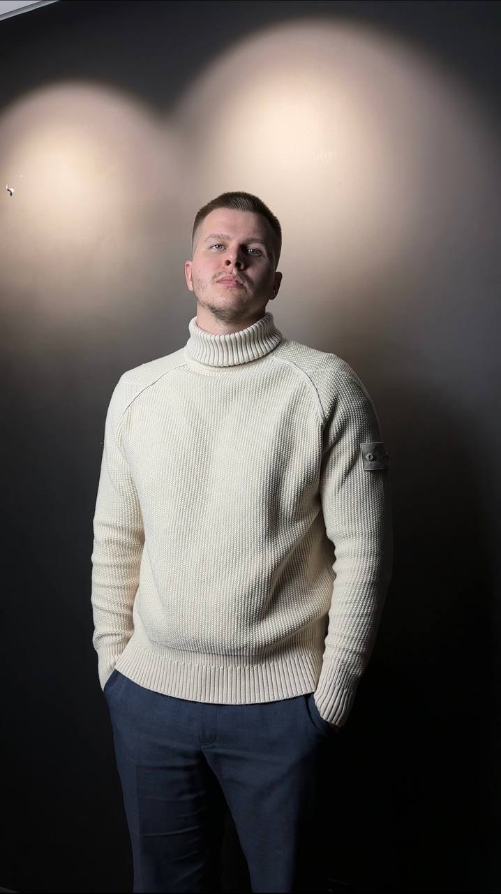 STONE ISLAND GHOST PIECE SWEATER BEIGE