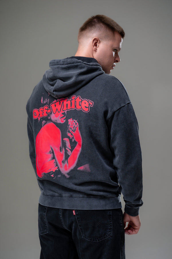 Худі Off-White Red Angel Cotton Black