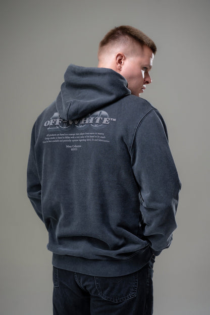 Off-White Black Dollar Cotton Hoodie