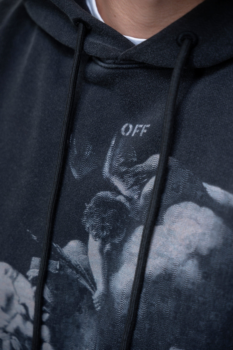 Off-White Black Dollar Cotton Hoodie