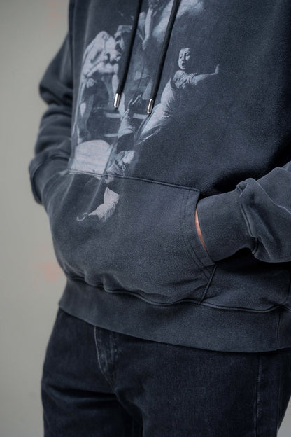 Off-White Black Dollar Cotton Hoodie