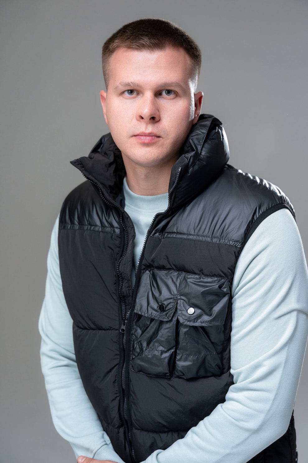 Жилетка C.P. Company Eco Chrome-R Mixed Down Black