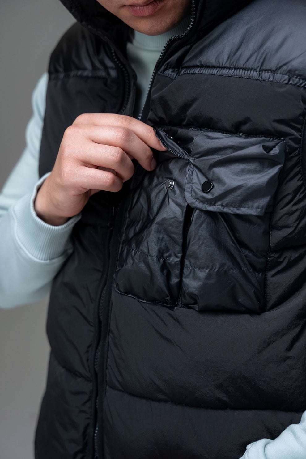 Жилетка C.P. Company Eco Chrome-R Mixed Down Black