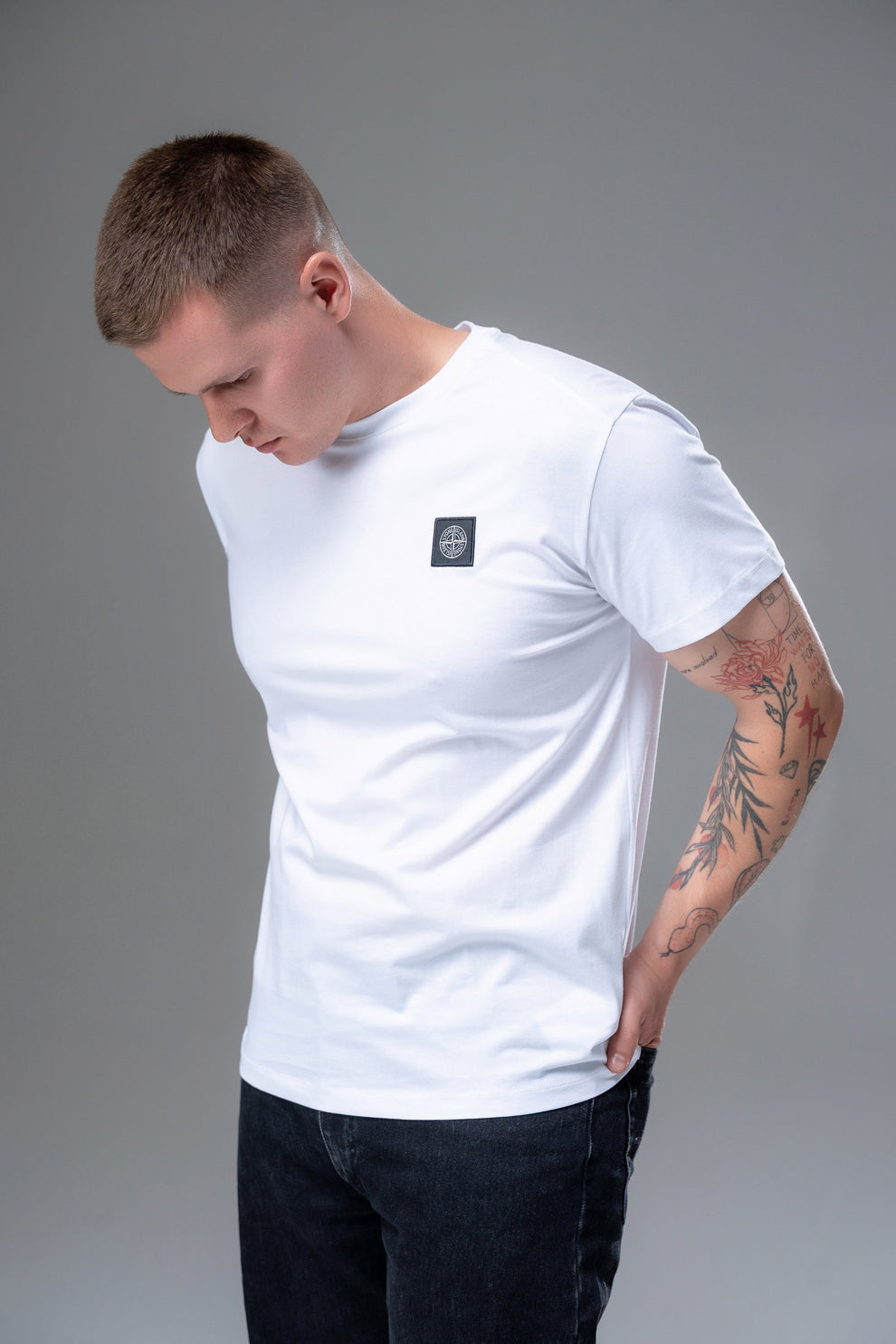 Футболка Stone Island Box Logo White