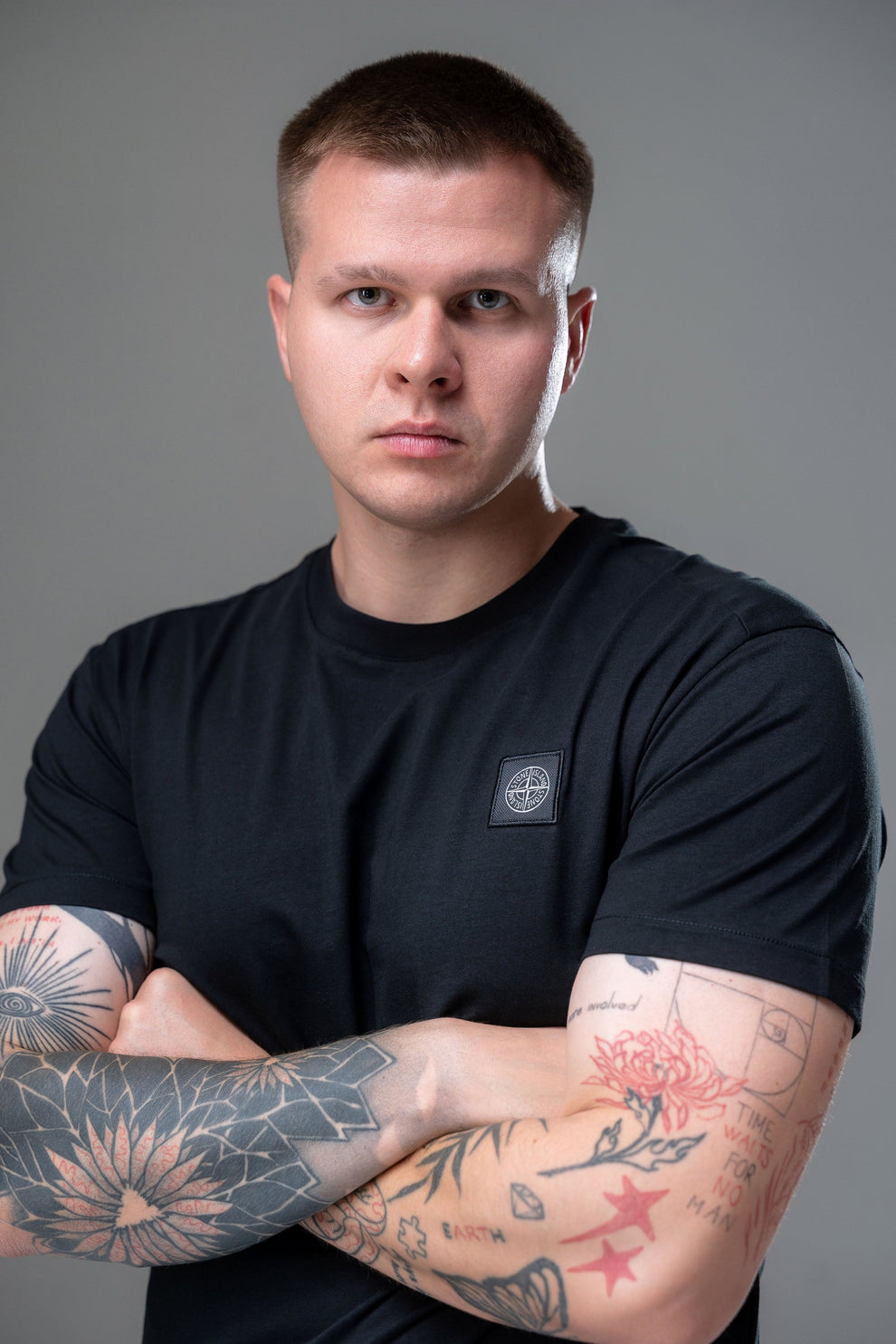 Футболка Stone Island Box Logo Black