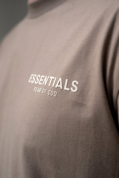 Футболка Essentials Boxy Logo Sandy
