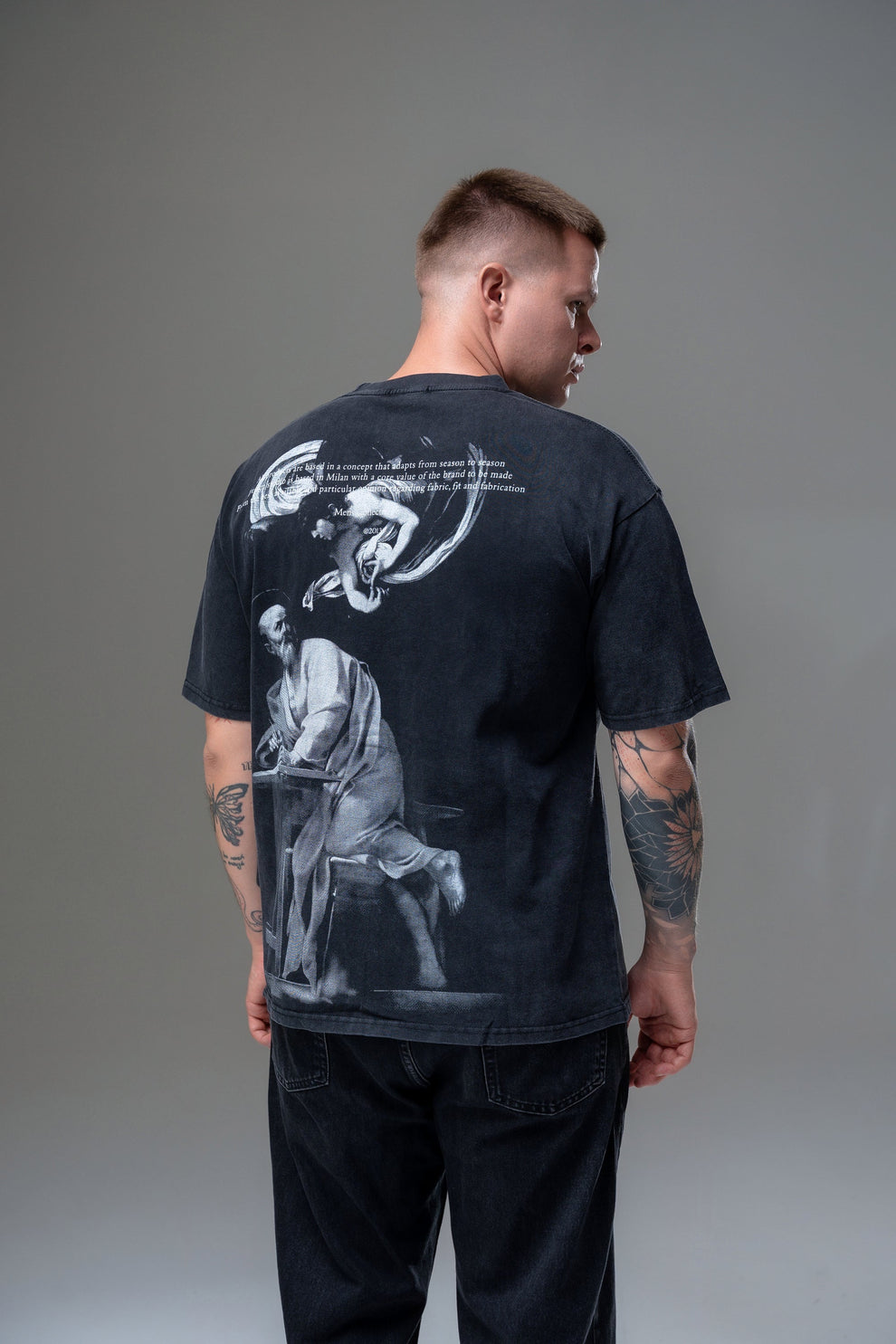 Футболка Off-White S.Matthew Skate Washed Black