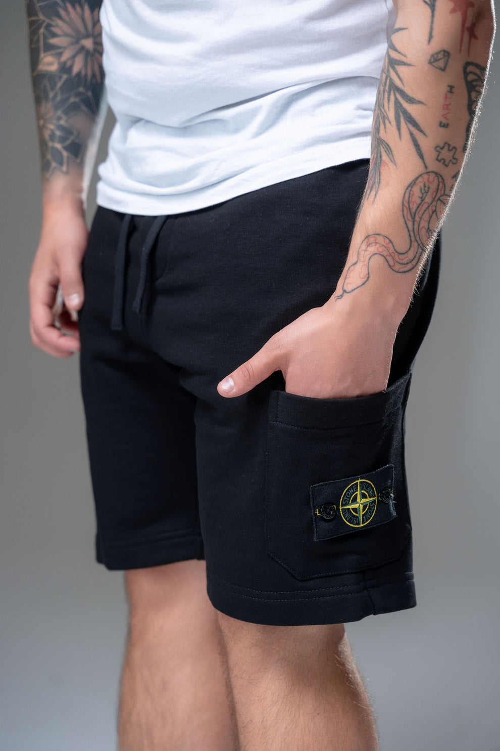 Шорти Stone Island Cotton Black