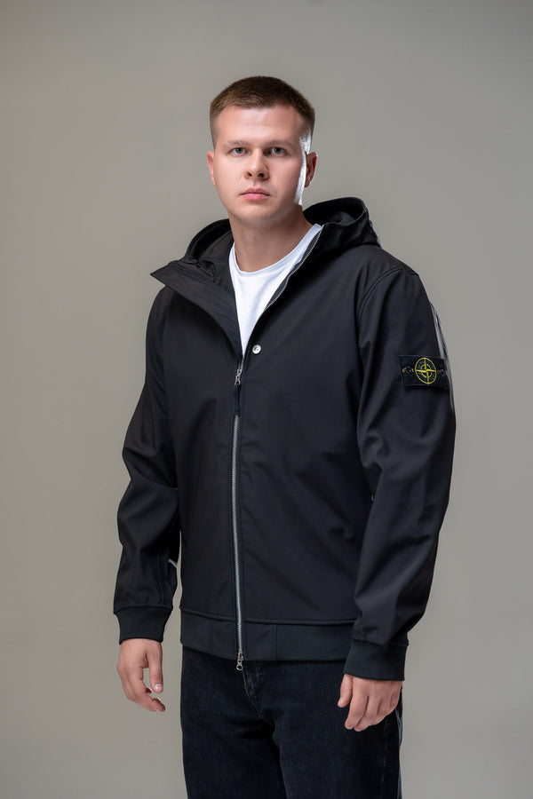 Куртка Stone Island Soft Shell-R E.Dye Technology Black