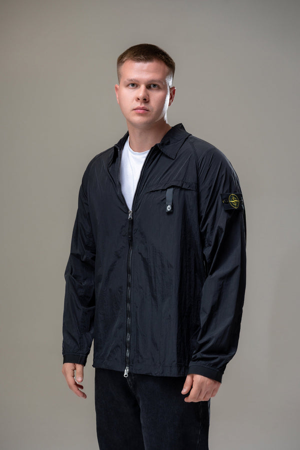 Овершот Stone Island Garment-Dyed Nylon Metal Black