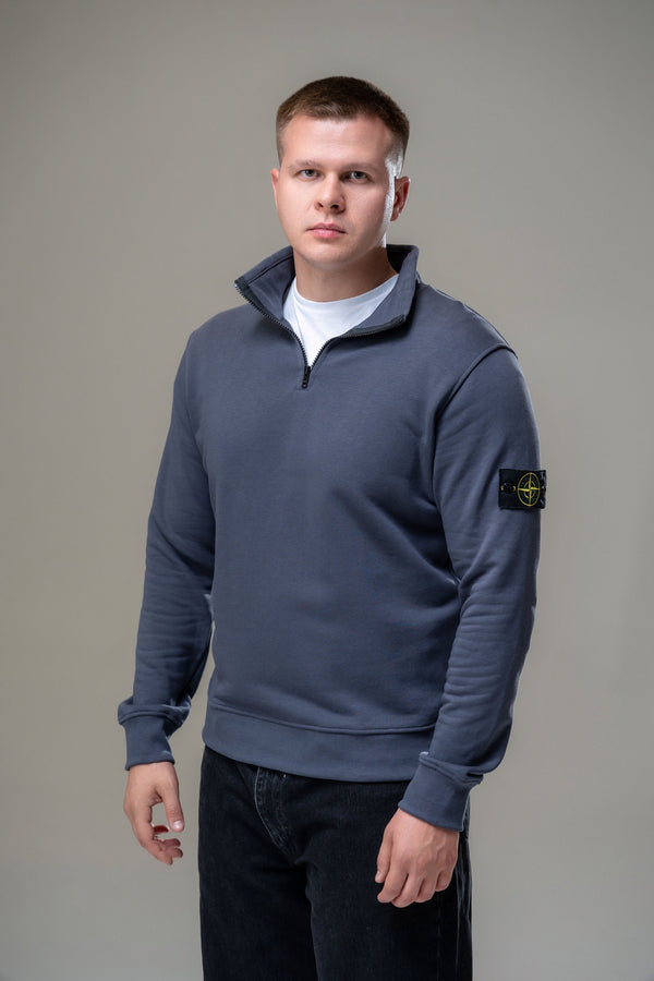 1/3 зіп кардиган Stone Island Cotton Grey